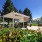 Patio furniture under a gazebo